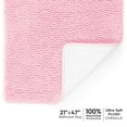 thumbnail image 1 of Tafts Ultra Soft Luxury Bath Mat, Bathroom Rugs, Chenille Microfiber, Absorbent Non-Slip Machine Washable, Bathroom Decor, Super Plush Bath Mats for Bathroom, Shower & Tub, Light Pink, 1 of 3