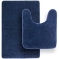 thumbnail image 1 of Tafts Ultra Soft Luxury Bath Mat, Bathroom Rugs, Chenille Microfiber, Absorbent Non-Slip Machine Washable, Bathroom Decor, Super Plush Bath Mats for Bathroom, Shower & Tub, Navy Blue, 1 of 5
