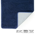thumbnail image 1 of Tafts Ultra Soft Luxury Bath Mat, Bathroom Rugs, Chenille Microfiber, Absorbent Non-Slip Machine Washable, Bathroom Decor, Super Plush Bath Mats for Bathroom, Shower & Tub, Navy Blue, 1 of 3