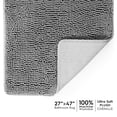thumbnail image 1 of Tafts Ultra Soft Luxury Bath Mat, Bathroom Rugs, Chenille Microfiber, Absorbent Non-Slip Machine Washable, Bathroom Decor, Super Plush Bath Mats for Bathroom, Shower & Tub, Space Grey, 1 of 3