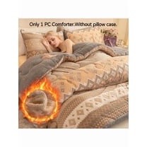 Tafu Velvet Thick Comforter - All-Season Plush Warm Soft Bedding