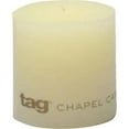 thumbnail image 1 of Tag 129656 3 x 3 in. Pillar Candle, Ivory - Pack of 12, 1 of 3