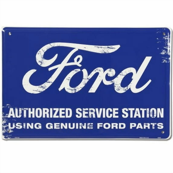 Hangtime Ford Sales and Service 12x18 inch Nostalgia Parking Sign