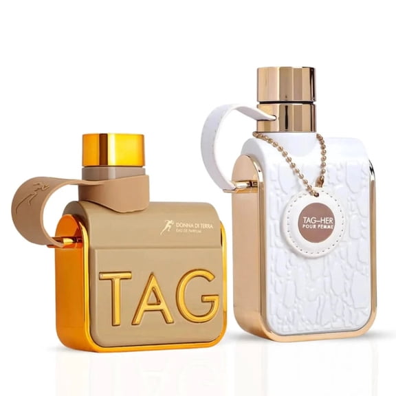 Tag Donna Di Terra & Tag Her EDP Spray 100ML (3.4 OZ) By Armaf (BUNDLE)