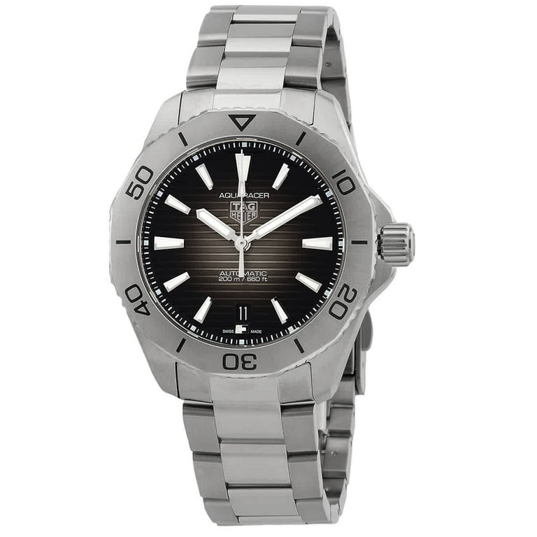 Aquaracer automatic black hotsell dial men's watch