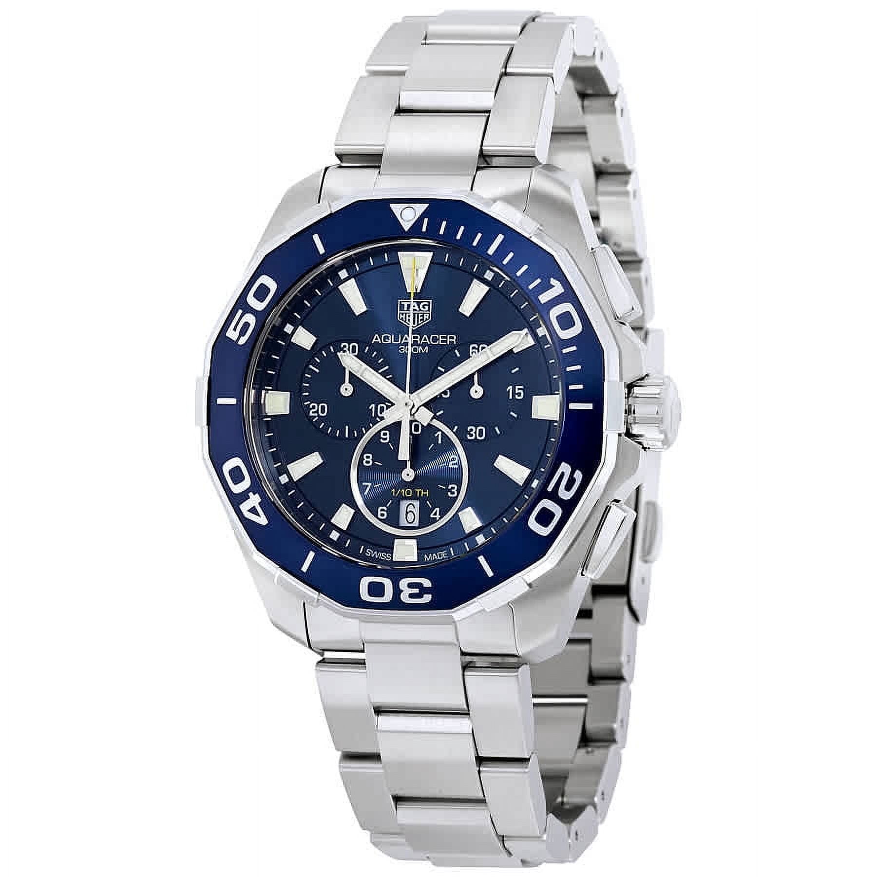 Aquaracer chronograph black dial men's watch cheap