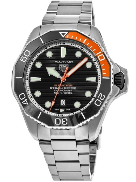 Aquaracer Professional 1000 Superdiver Black Dial Steel Men's Watch WBP5A8A.BF0619