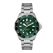 Tag Heuer Aquaracer Professional 300 Date Automatic Green Dial Steel Mens Watch WBP5116.BA0013