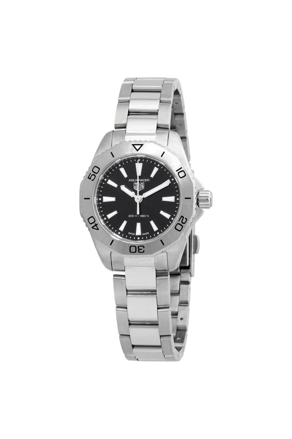 Aquaracer Quartz Black Dial Ladies Watch WBP1410.BA0622