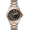 thumbnail image 1 of Tag Heuer Aquaracer Solargraph Black Dial 18K Rose Gold Plated Steel Men's Watch WBP1121.BB0003, 1 of 2