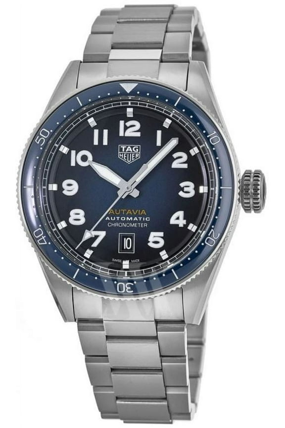 Autavia Calibre 5 Chronometer 42mm Blue Dial Men's Watch WBE5116.EB0173