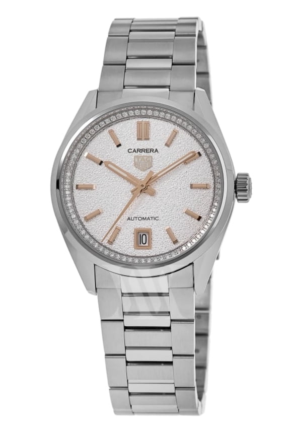 Carrera Automatic Silver Diamond Steel Women's Watch WBN231B.BA0001