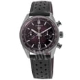 thumbnail image 1 of Tag Heuer Carrera Chronograph Smokey Purple Dial Leather Strap Men's Watch CBS2219.FC6607, 1 of 2