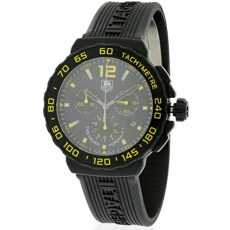 Tag heuer formula 2025 1 black rubber strap