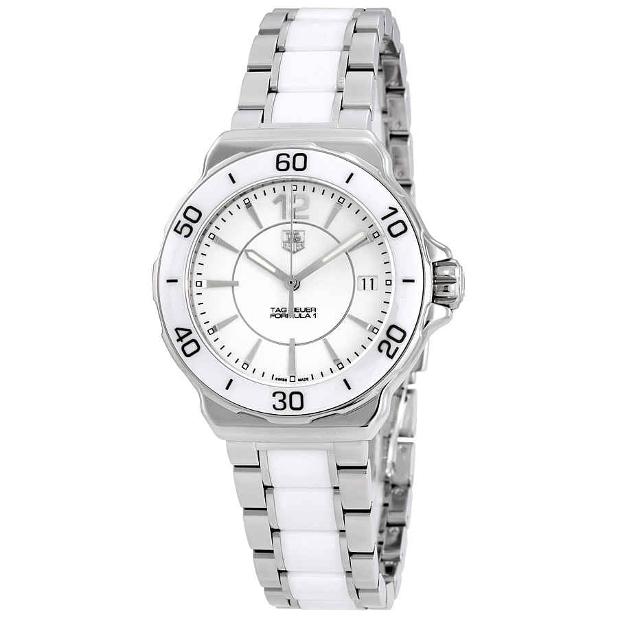 Tag heuer formula 1 top white ceramic ladies watch