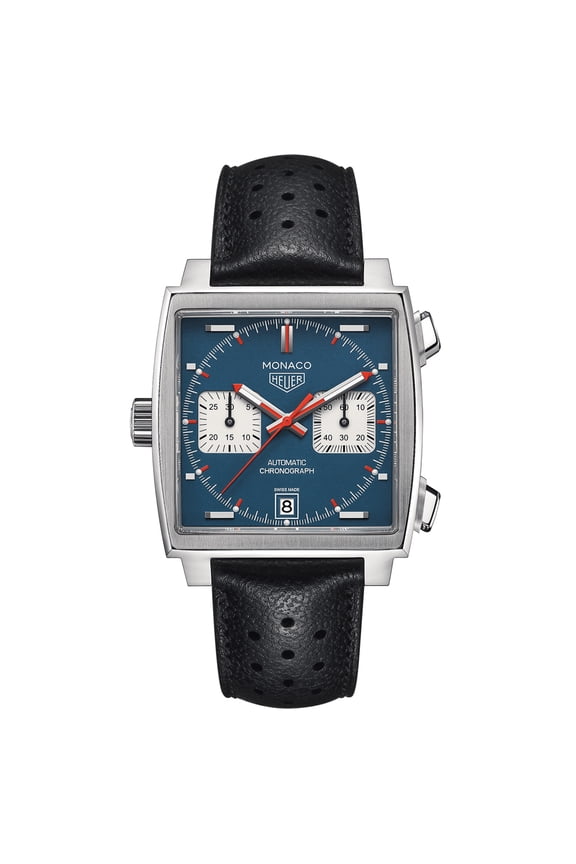 Men's Monaco Blue Dial Watch - CAW211P.FC6356
