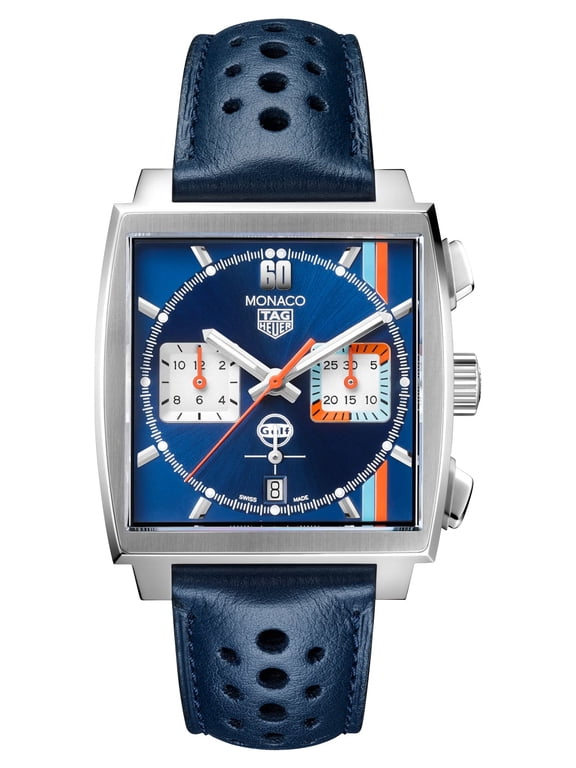 Monaco Chronograph Gulf Edition Blue Dial Men's Watch CBL2115.FC6494