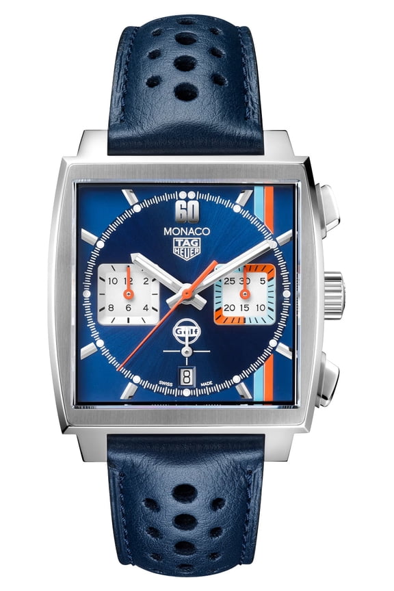 Monaco Chronograph Gulf Edition Blue Dial Men's Watch CBL2115.FC6494