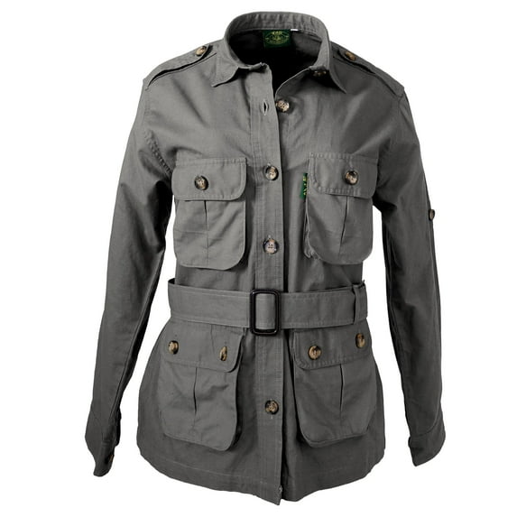 Tag Safari Women's Olive Size X-Small Breathable with Multiple Pockets Jacket