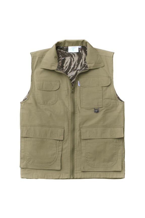 Women's Safari Vest with Covered Oversized Pockets