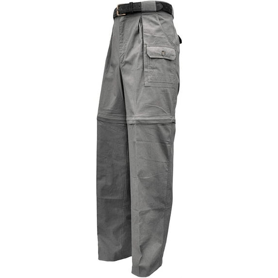 Tag Safari Zambezi Convertible Pants for Men, Covered Utility Pocket, Zip Off, 100% Cotton (Olive, 34)