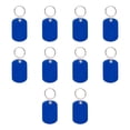 thumbnail image 1 of Tag Soft Plastic Keychains - 10 pack - Small Key Tag Chain For Staying Organized - Rubber Key Ring Keychain – Blue, 1 of 5