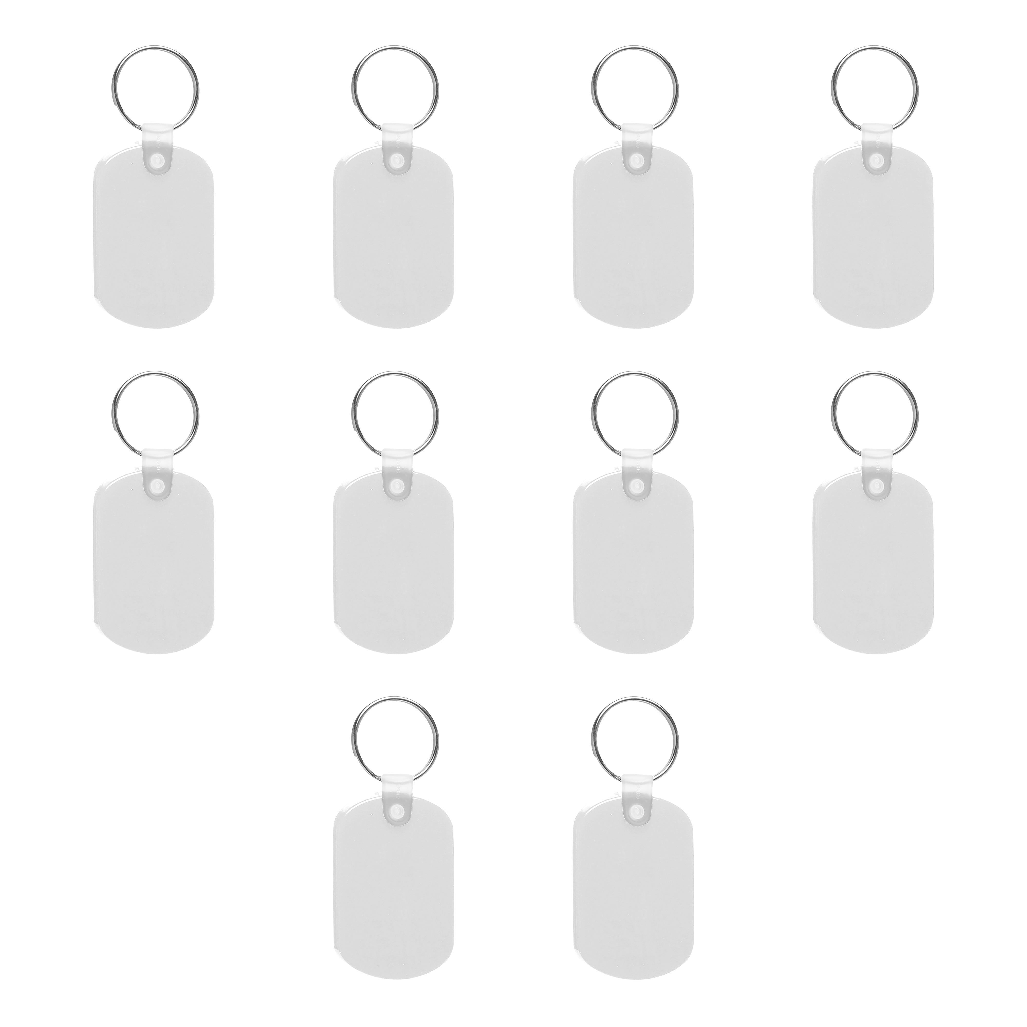 Tag Soft Plastic Keychains 10 pack Small Key Tag Chain For Staying Organized Rubber Key