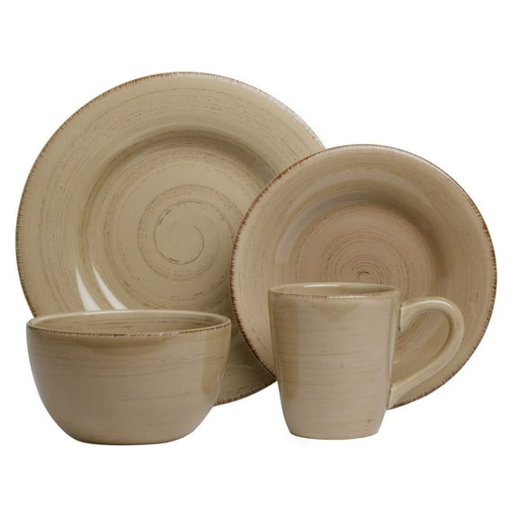 Tag Sonoma 16 Piece Dinnerware Set, Tan