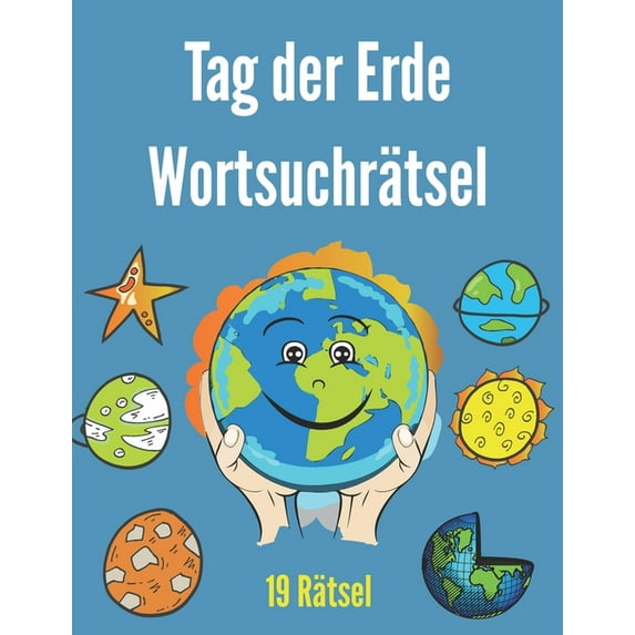 Tag der Erde Wortsuchrätsel: Feiern Sie den Tag der Erde mit Umwelt-Wortschatz-Wortsuche, Einfaches Earth Day-Wortsuchrätsel für Erwachsene und ältere Kinder mit Lösungen, (Achten Sie auf unsere Erde)