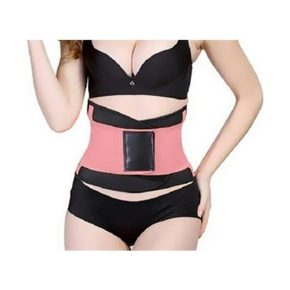 Tagco USA EF-SDCWB-LPIN-XL Womens Shaping Double-Compression Waist Belt, Light Pink - Extra Large & 2XL
