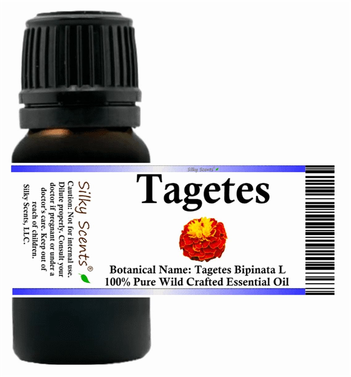 Tagetes Wild Crafted Essential Oil 10 ml (1/3 fl oz) - 100% Pure and Natural by Silky Scents