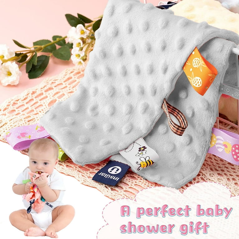 Taggies for Baby Baby Tag Blanket Baby Security Blanket Plush Lovey Toy 10