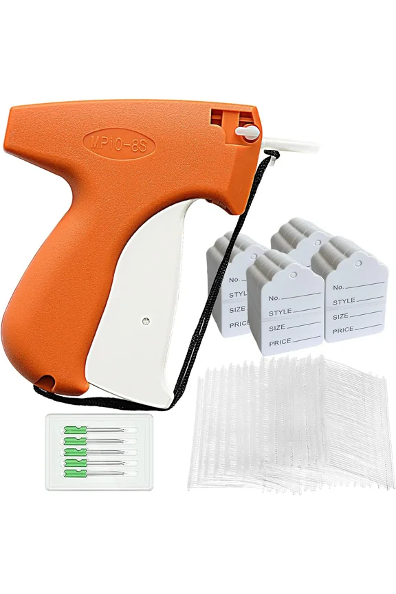 Tagging Gun Kit For Clothes With 1600 Barbs 400 Tags And 6 Needles