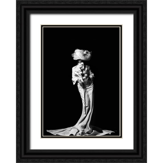 Taghipour, Marjan 14x18 Black Ornate Wood Framed with Double Matting Museum Art Print Titled - Beyond The Darkness