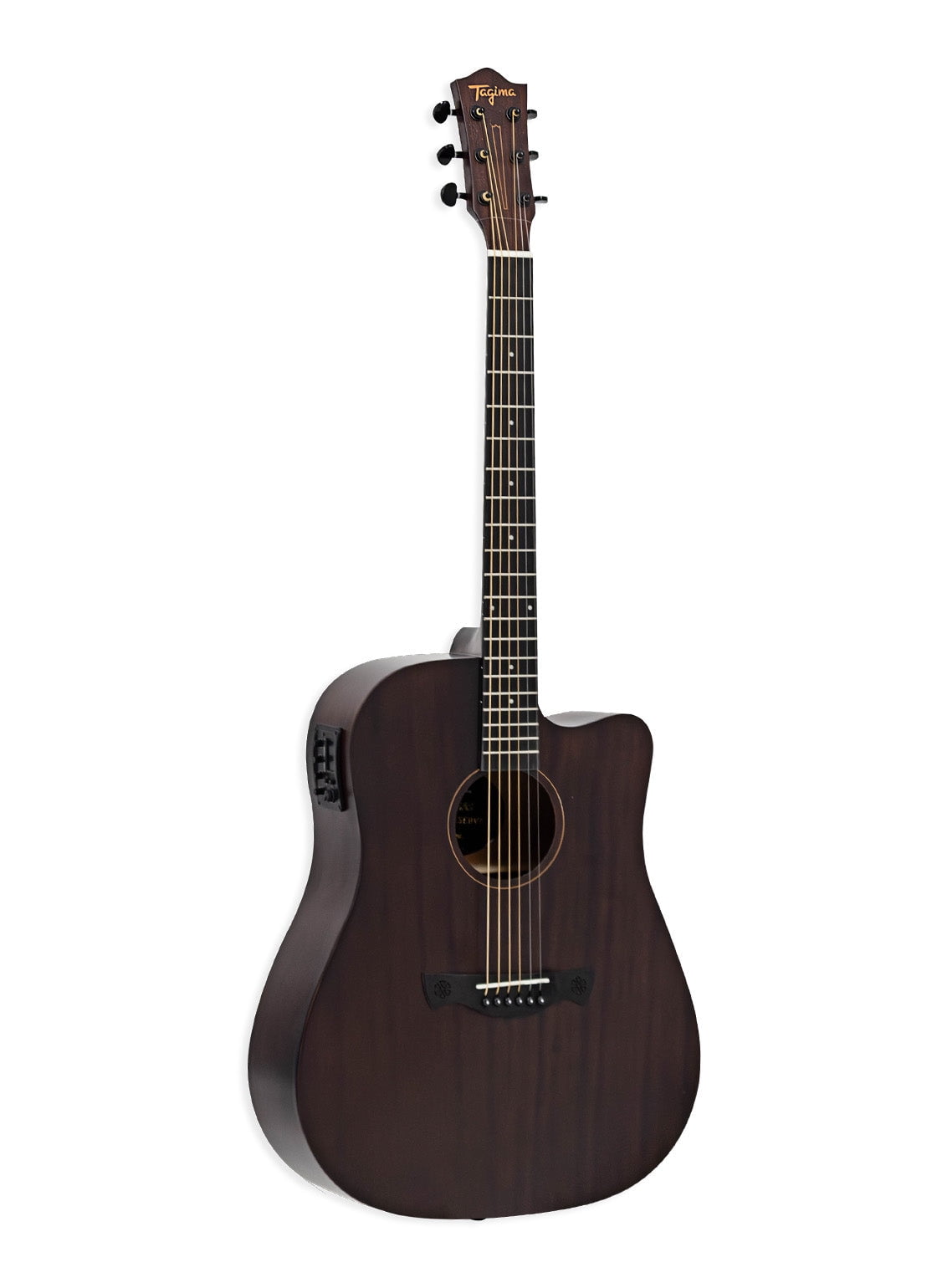 Tagima KANSAS GRAN RESERVA EQ DKMOP Dreadnought Cutaway Acoustic-Electric – Sapele, Piezo Pickup, Satin Finish