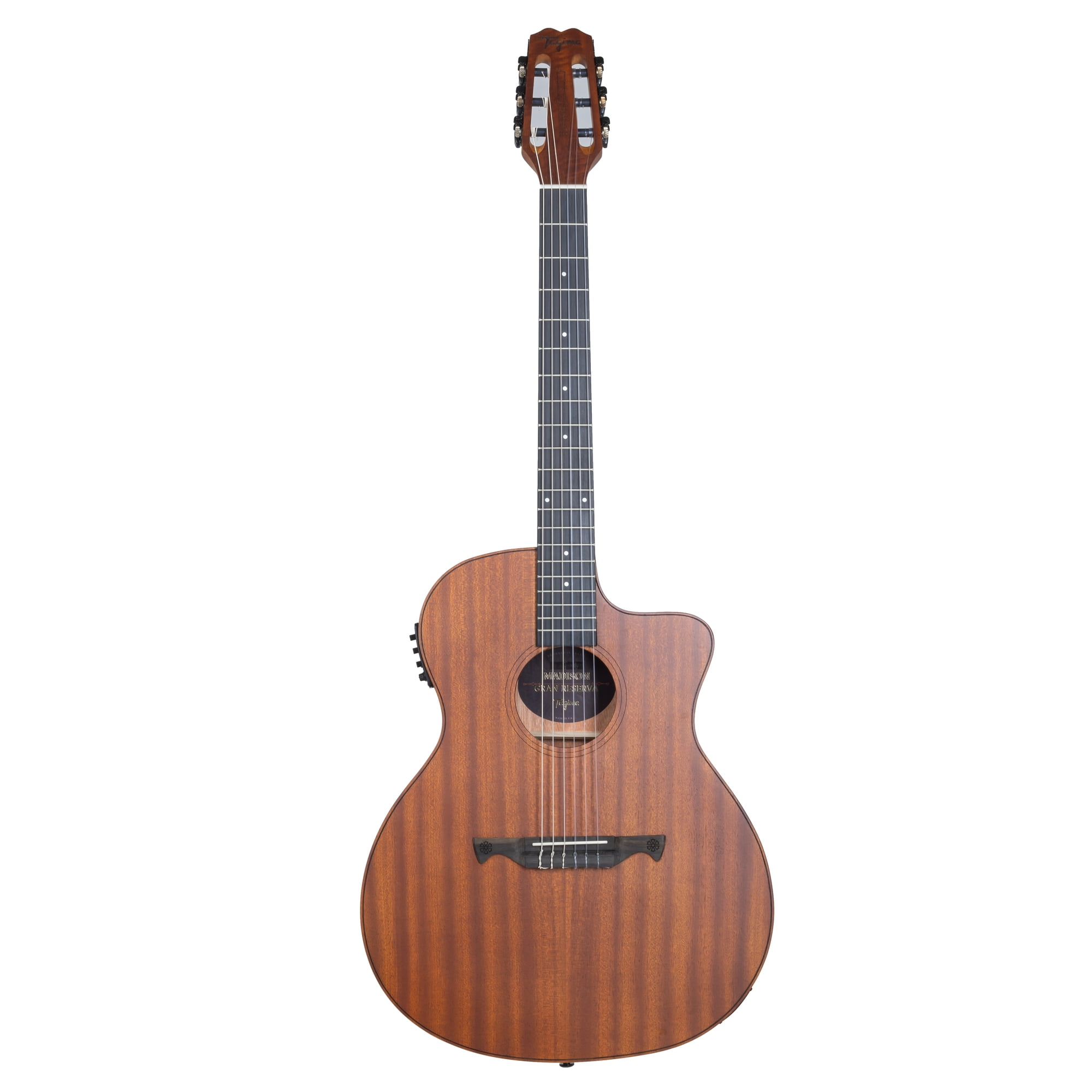 Tagima MADISON GRAN RESERVA EQ NTOP Nylon Cutaway Classical Acoustic – Sapele, Teq-8 Piezo, Satin Natural