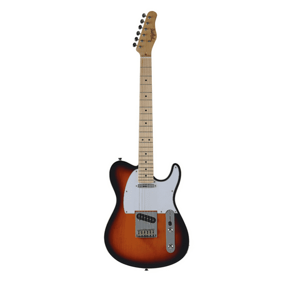 Tagima T 550 SB-LF/WH Electric Guitar, Maple Fretboard, Sunburst Body, White Pickguard