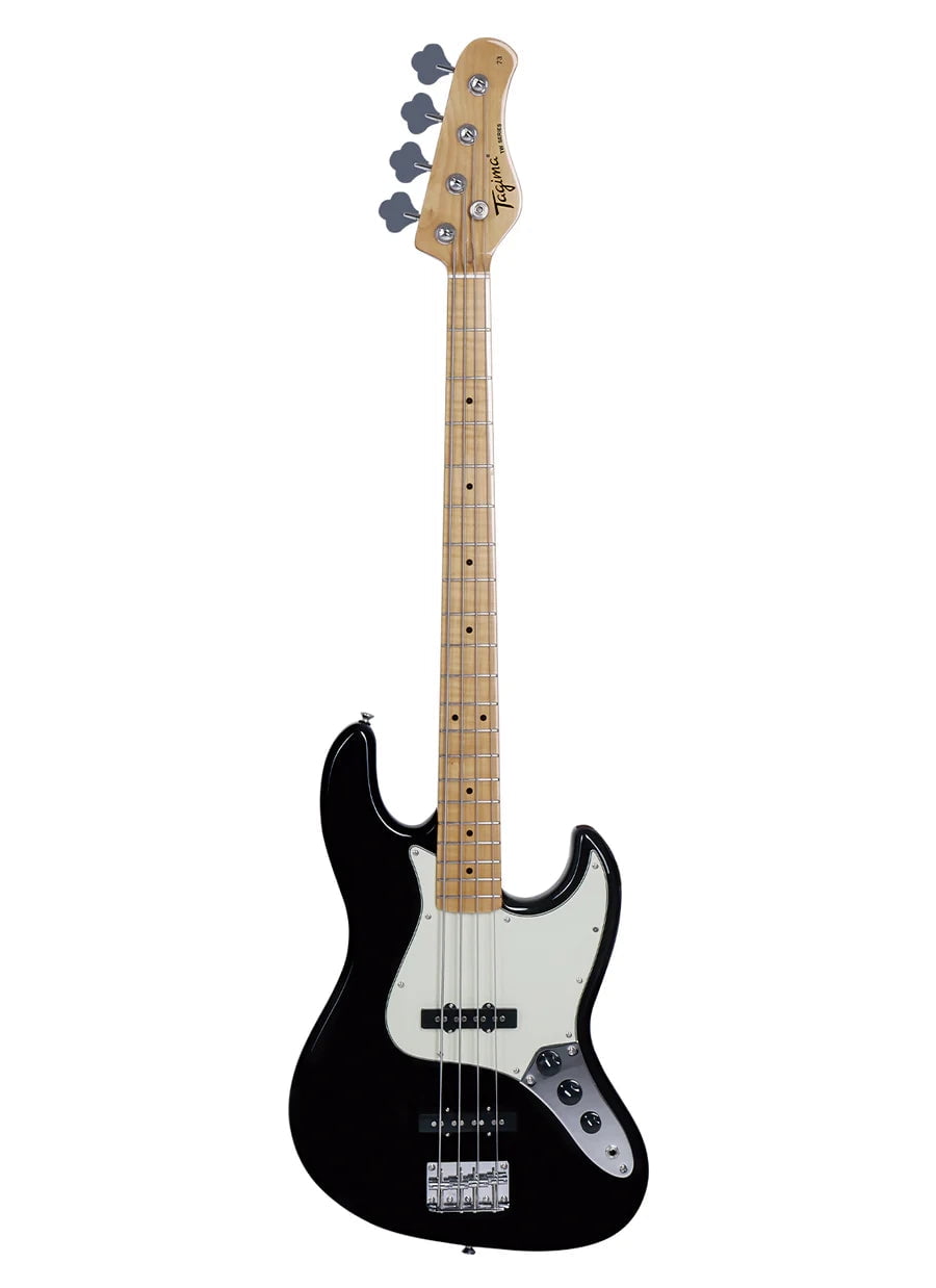 Tagima TW 73-BK-LF/MG Electric Bass Guitar - Black Maple MG