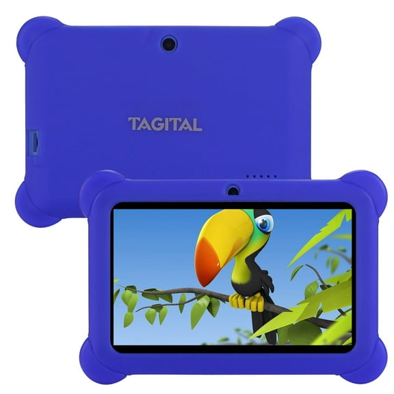 Tagital 7” Android Kids Tablet WiFi Camera for Children Infants Toddlers Kids Parental Control with Protective Case