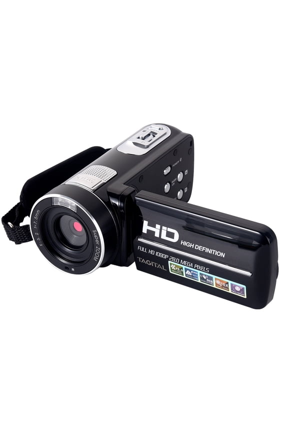 Camera Camcorder, HD 1080P 24 MP 16X Digital Zoom Video Camcorder with LCD and 270 Degree Rotation Screen