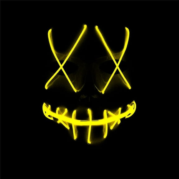 Tagital Halloween Mask LED Light Up Funny Masks The Purge Movie Scary Festival Costume