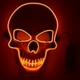 thumbnail image 1 of Tagital LED Scary Skull Halloween Mask Costume Cosplay EL Wire Light Up Halloween Party, 1 of 2