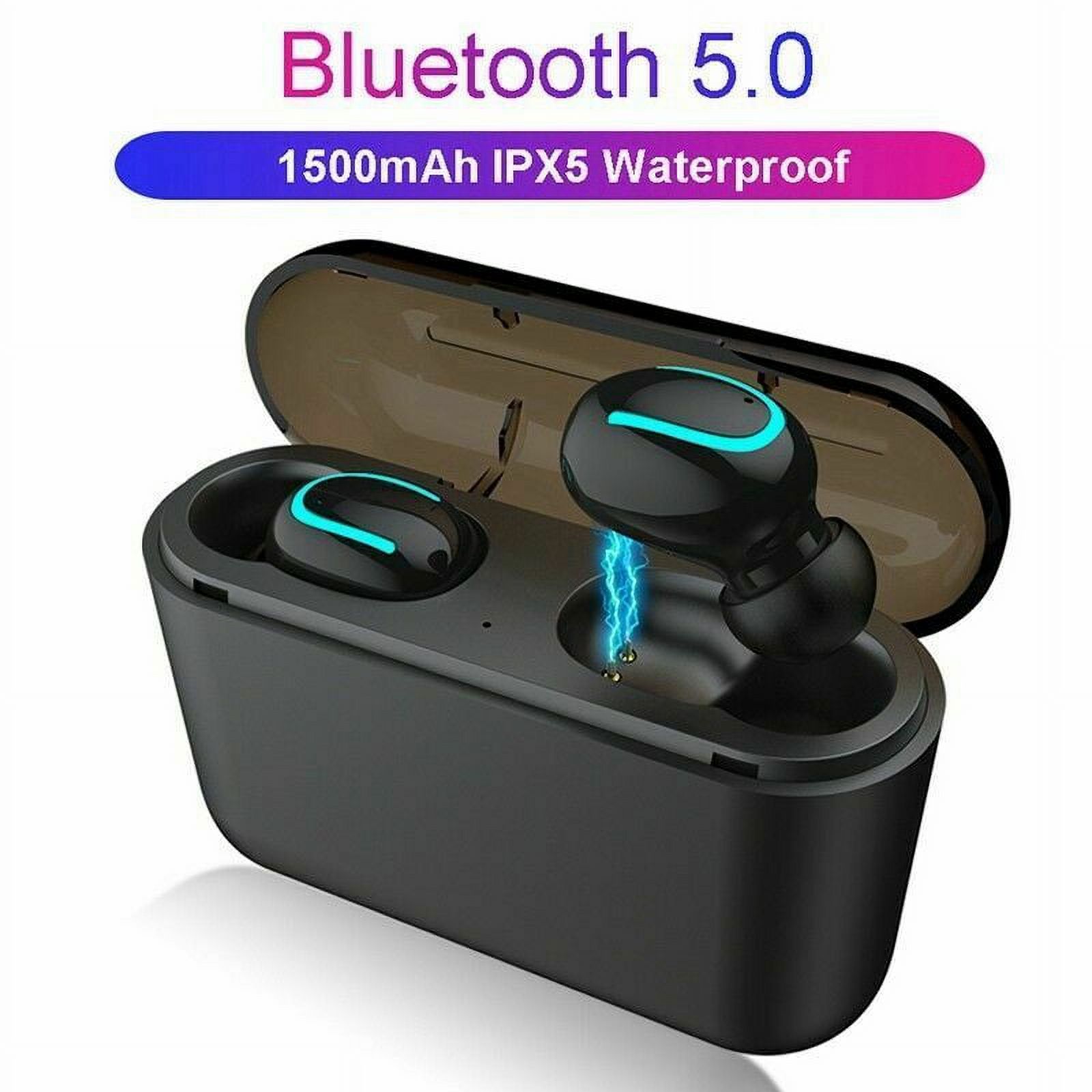 Tagital Mini Wireless Earbuds Bluetooth 5.0 Earpiece Headphones Headsets with Built-in Mic and Portable Charging Case for iPhone Samsung Smartphones