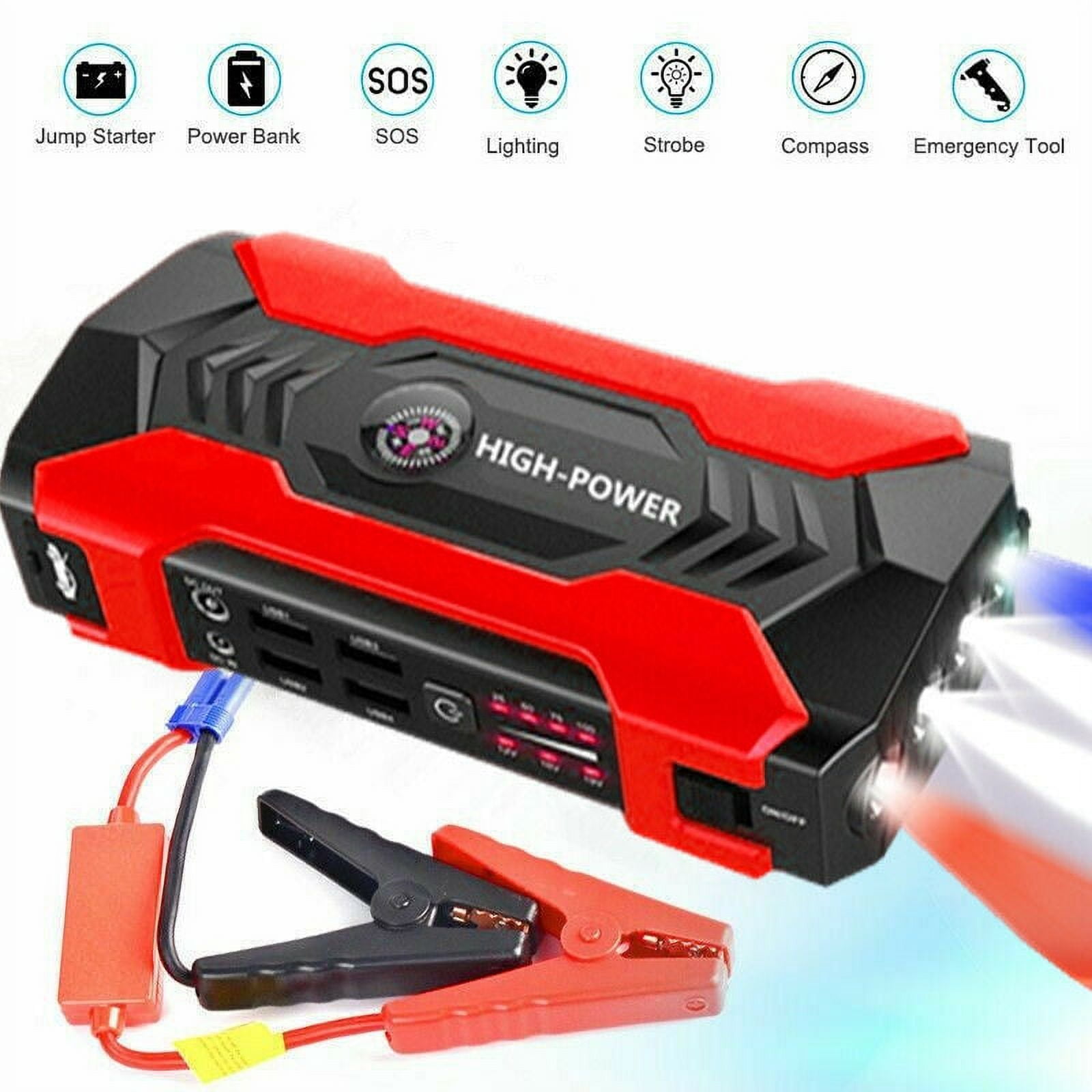 Tagital Portable Mini Slim 20000mAh Car Jump Starter Engine Battery Power  Bank 