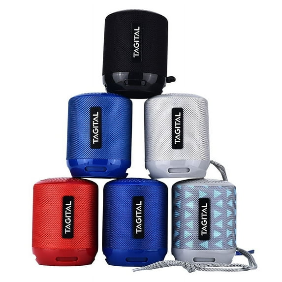 Tagital Portable Shockproof Wireless Bluetooth Speaker with FM Stereo For iPhone, Samsung Android Phones and Tablets