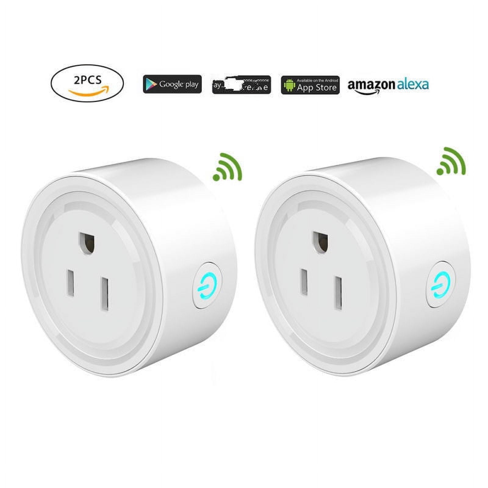 2PCS SONOFF WiFi Smart Plug Energy Consumption Monitoring Outlet Socket  Timer