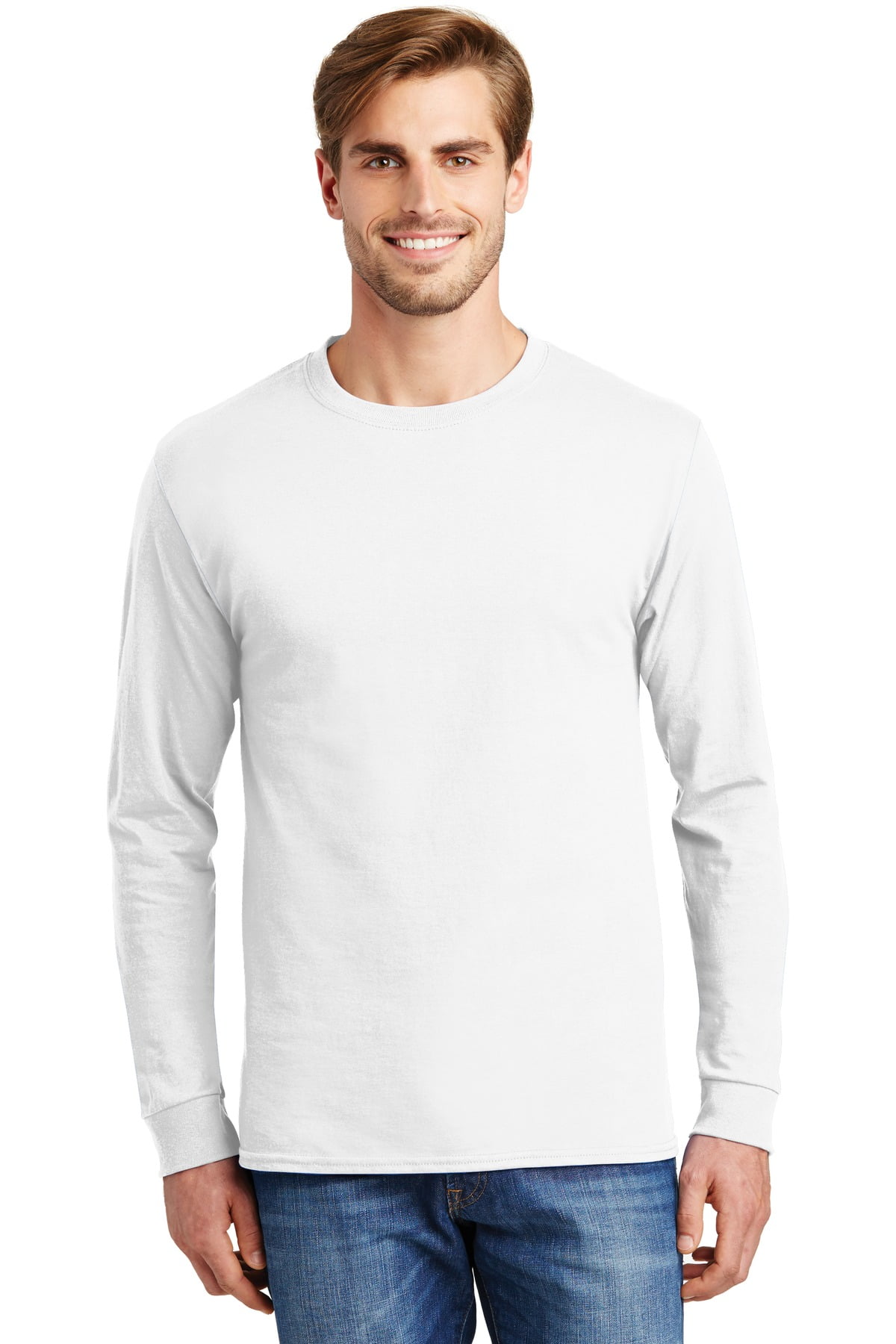 Tagless 100% Cotton Long Sleeve T-Shirt