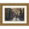 thumbnail image 1 of Tagliarino, Marco 24x17 Gold Ornate Wood Framed with Double Matting Museum Art Print Titled - Streets Of Matanzas, 1 of 4