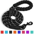 thumbnail image 1 of Taglory Rope Dog Leash with Comfortable Padded Handle, 6ft Reflective Dog Leash, Black, 1 of 7