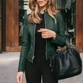 thumbnail image 1 of Tagold Blazer Jackets for Women, Fall Clothes for Women 2022, Women Long Sleeve Open Front Short Cardigan Short Suit Jacket Coat Top Womens Fall Fashion Cardigan, Green, S, 1 of 8